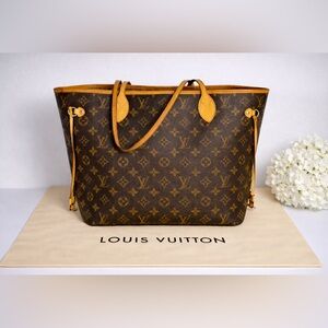 Vintage Louis Vuitton - Neverfull MM - Classic Brown and Tan Monogram Tote